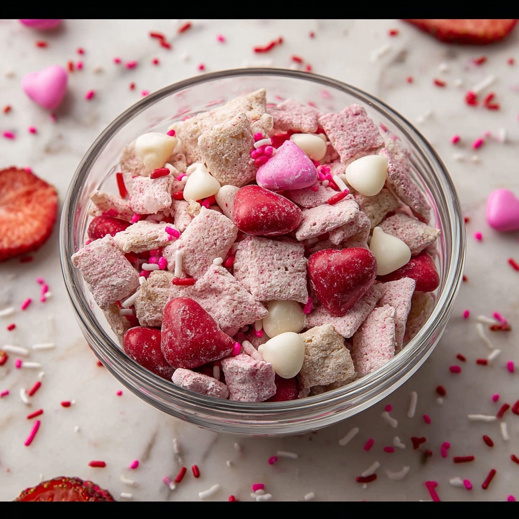 Strawberry White Chocolate Chex Mix Recipe - Recipe Image