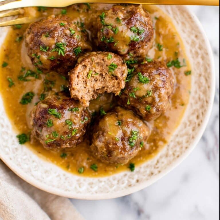 Meatballs and Gravy Recipe