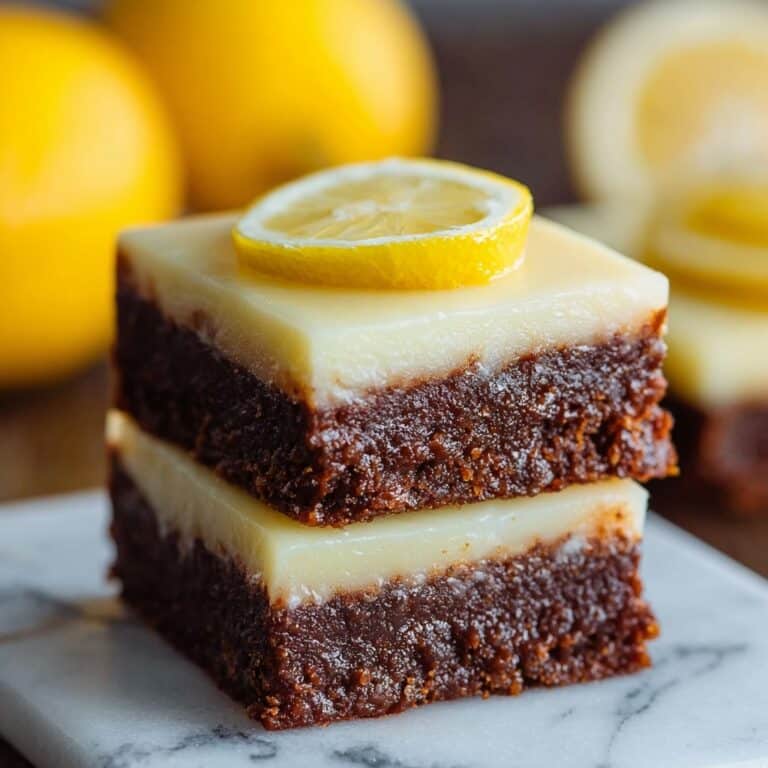 Zesty Lemon Brownies Recipe