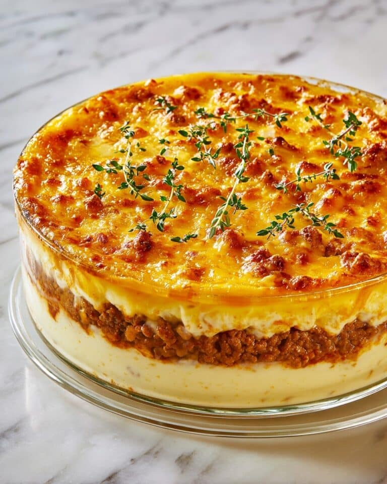 Cheesy Beef & Potato Casserole Recipe