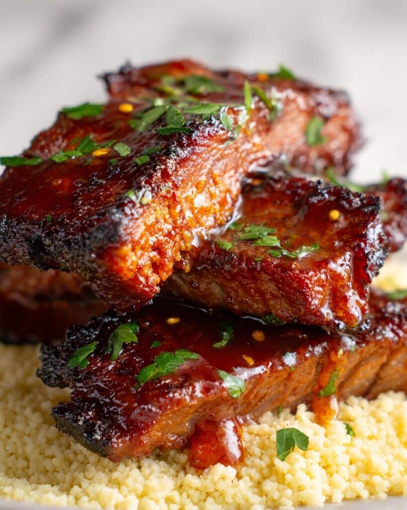 Carolina Mustard BBQ Sauce Instant Pot Beef Short Ribs Recipe