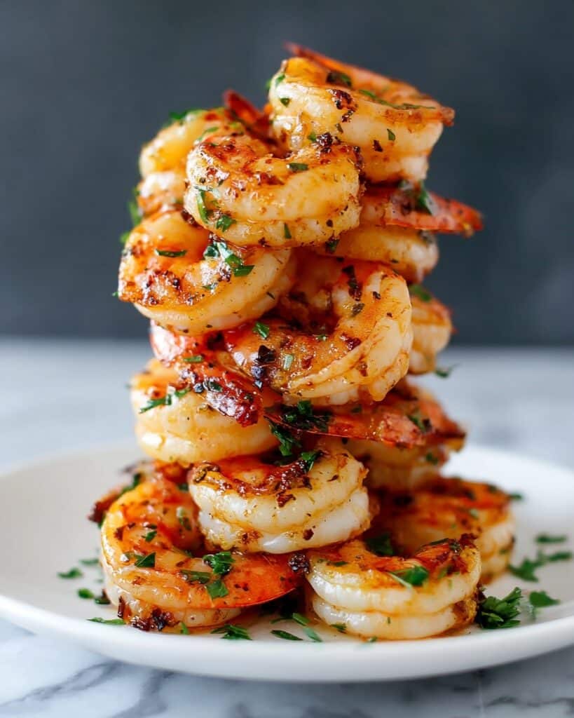 Garlic Butter Shrimp Stack Recipe