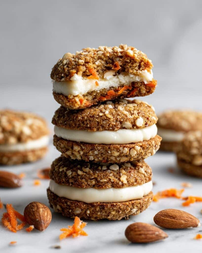 Carrot Cake Cookies Stuffed with Cream Cheese Recipe