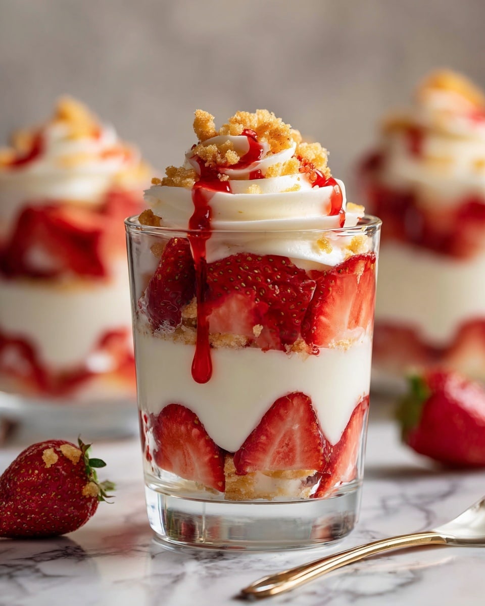 Strawberry Shortcake Cheesecake Cups Recipe