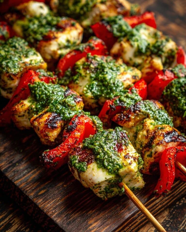 Chicken Pesto Kabobs Recipe