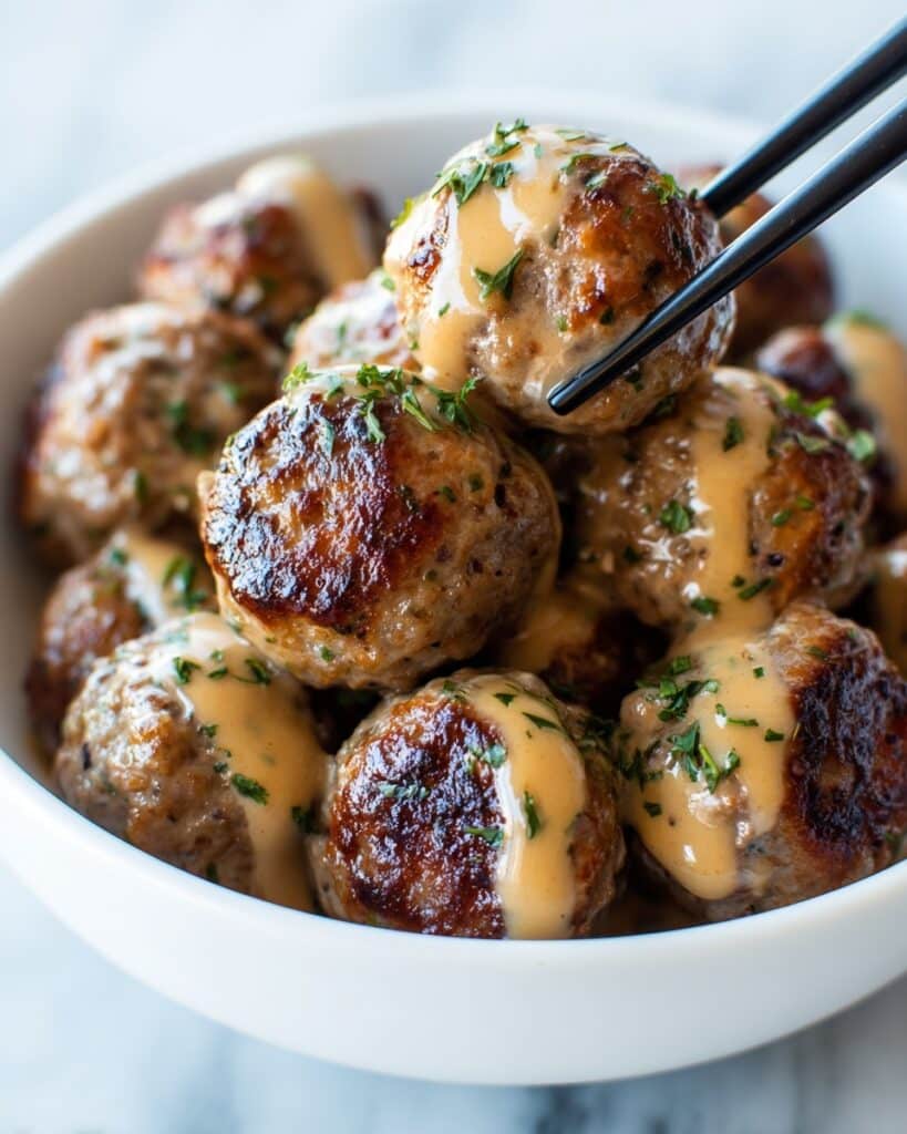 Korean BBQ Meatballs with Spicy Mayo Dip Recipe