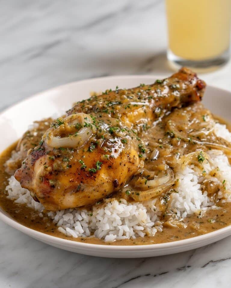 Smothered Chicken and Rice Recipe