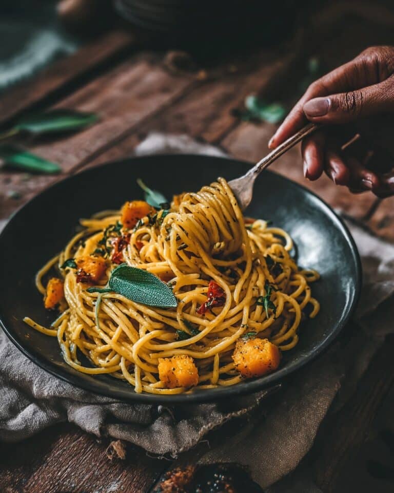 Roasted Butternut Squash and Sage Pasta Recipe