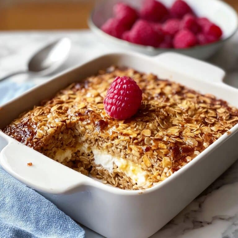 Cinnamon Cottage Cheese Oatmeal Bake for Cozy Mornings Recipe