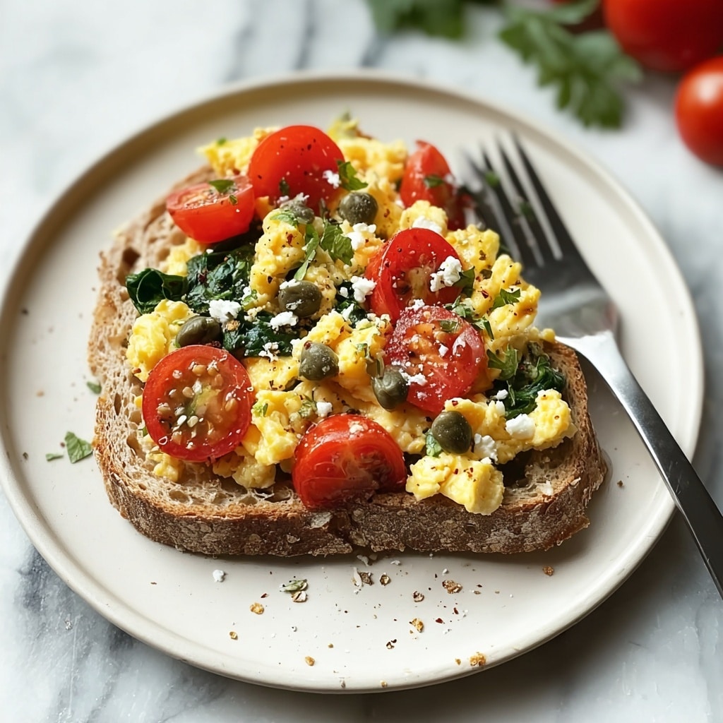 Mediterranean Scrambled Eggs: Quick, Flavor-Packed Breakfast Recipe