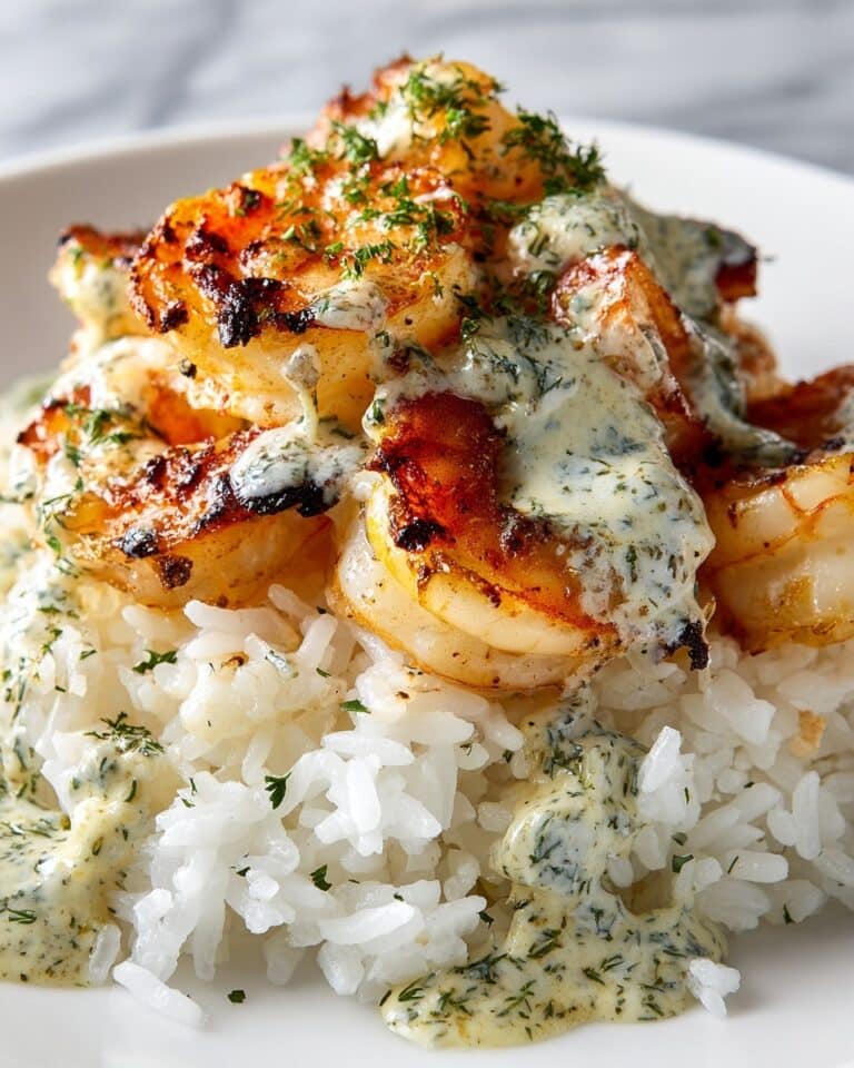 Zesty Shrimp & Avocado Rice Bowls with Cilantro Lime Sauce Recipe