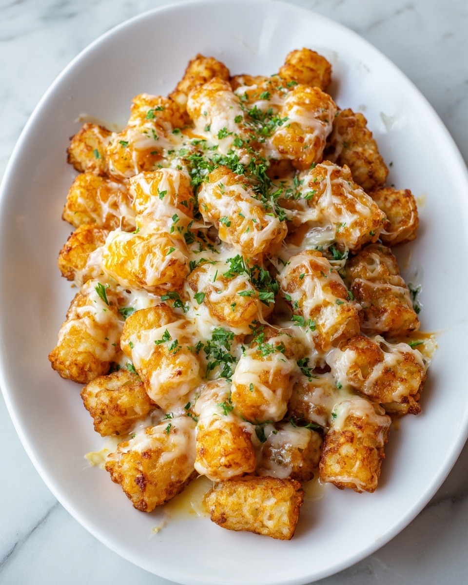 Chicken Alfredo Tater Tot Casserole Recipe