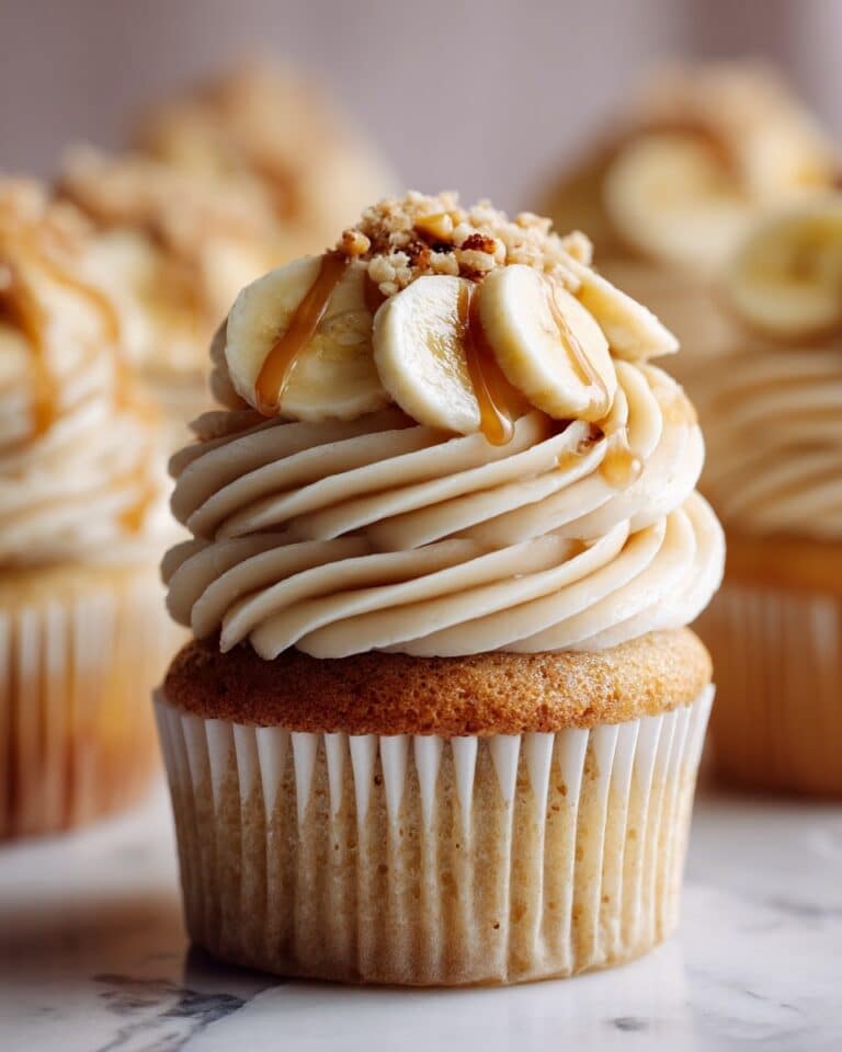 Banana Caramel Peanut Butter Cupcakes Recipe