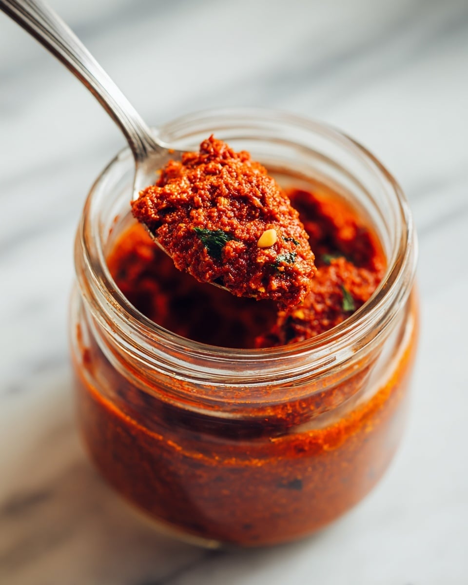 Best Pesto Rosso Spaghetti Pasta Recipe