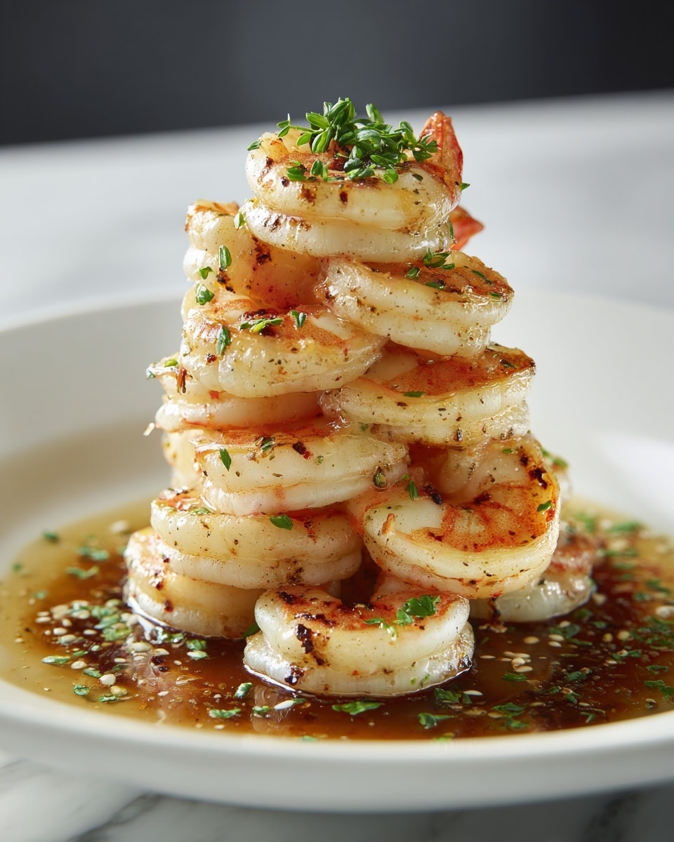 Garlic Butter Shrimp Stack Recipe - Recipe Image