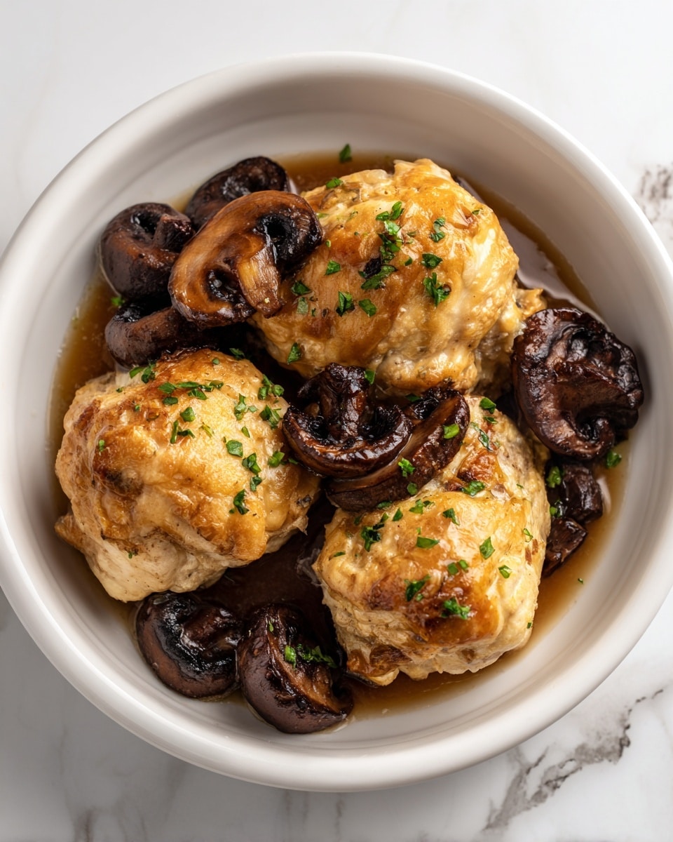 Baked Chicken with Mushrooms and Mozzarella Recipe - Recipe Image