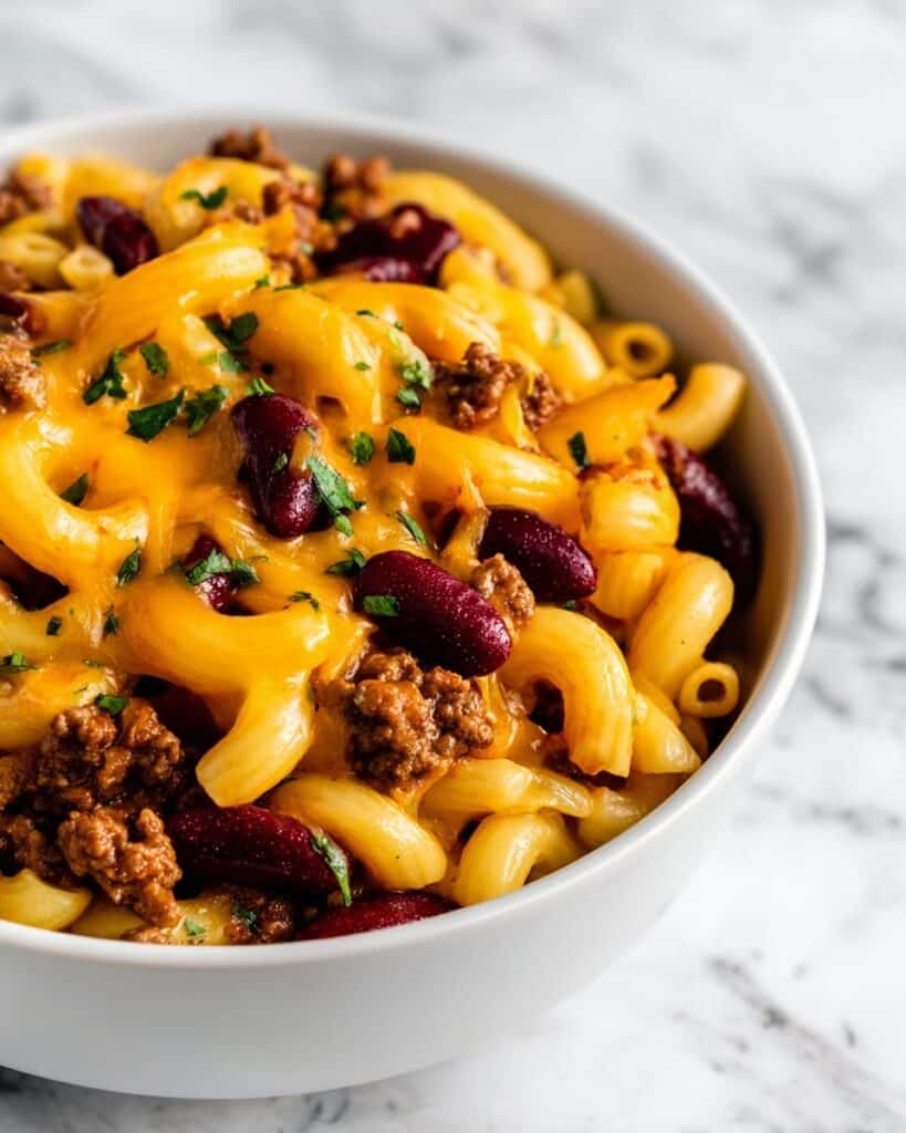 Chili Mac and Cheese Casserole Recipe