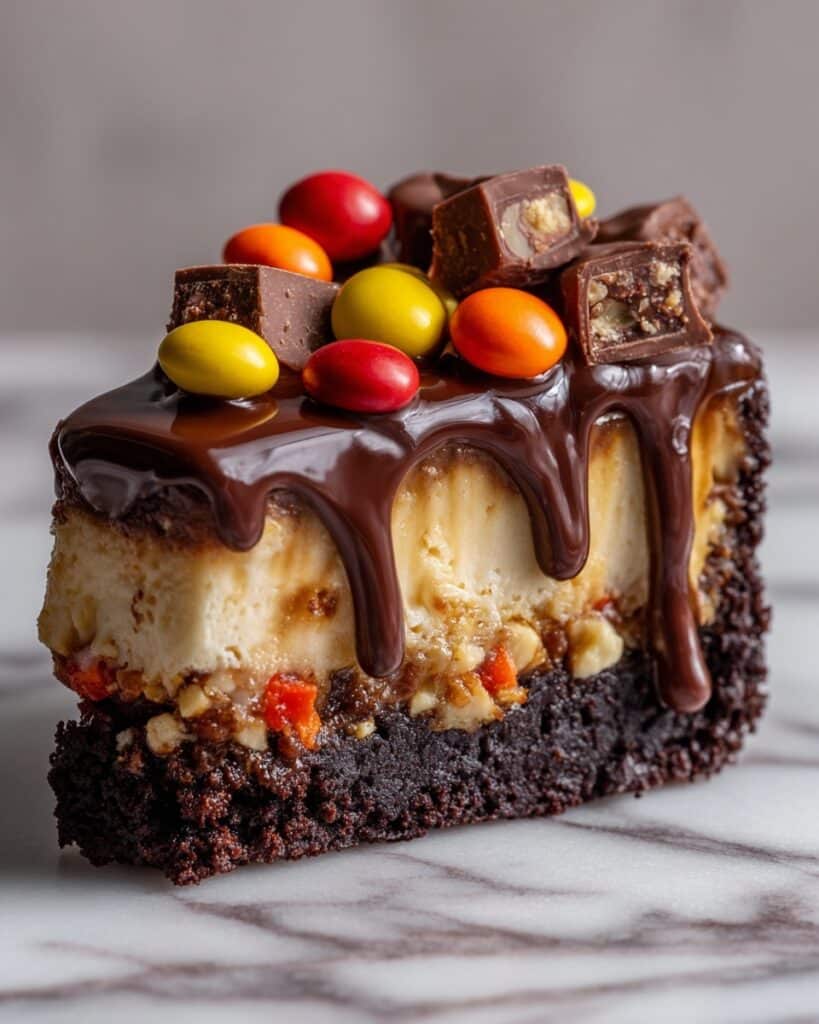 Chocolate Peanut Butter Candy Cheesecake Recipe