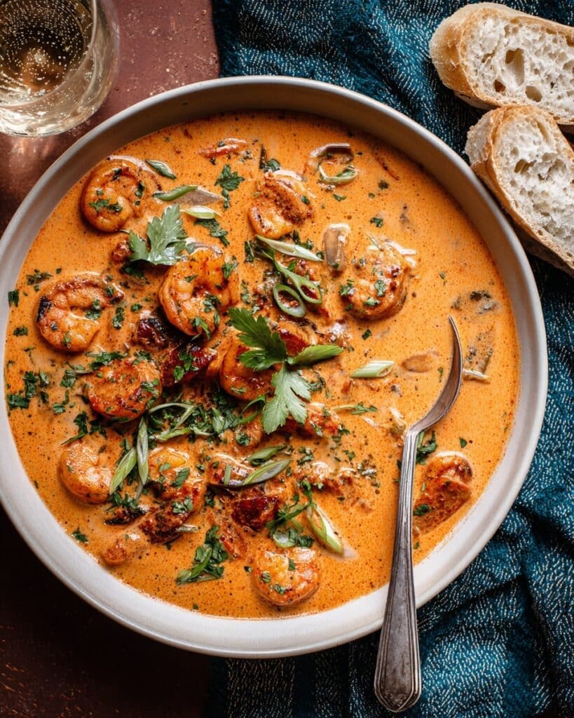 Creamy Shrimp & Crab Bisque Recipe