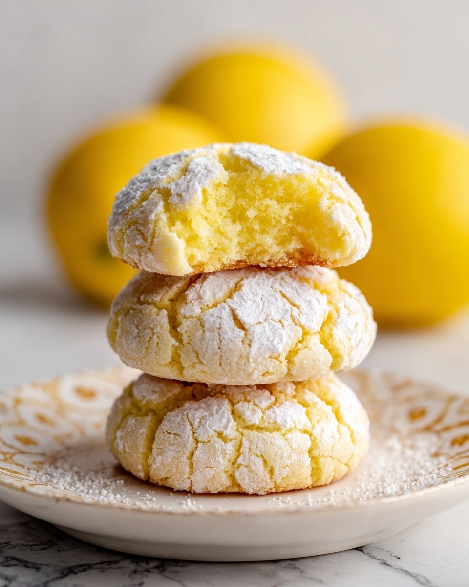 Lemon Gooey Butter Cookies Recipe
