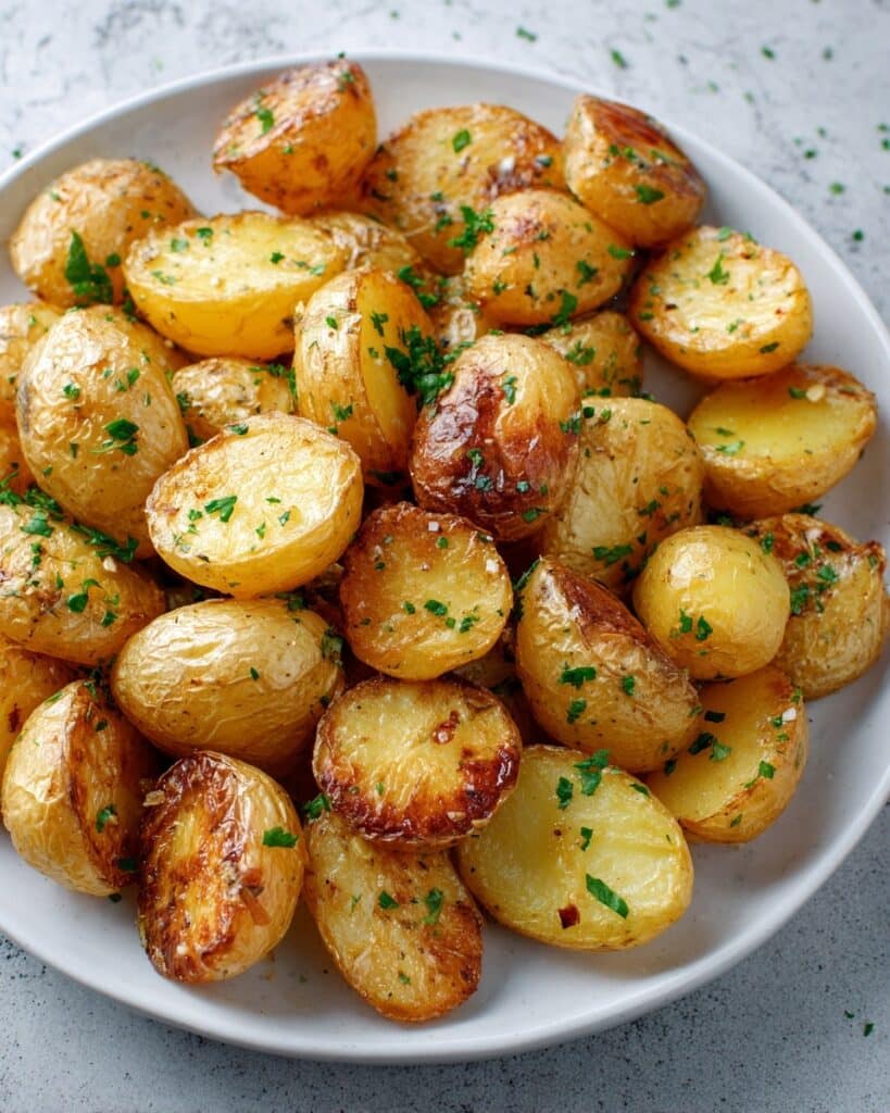 Crispy Garlic Butter Potatoes Recipe