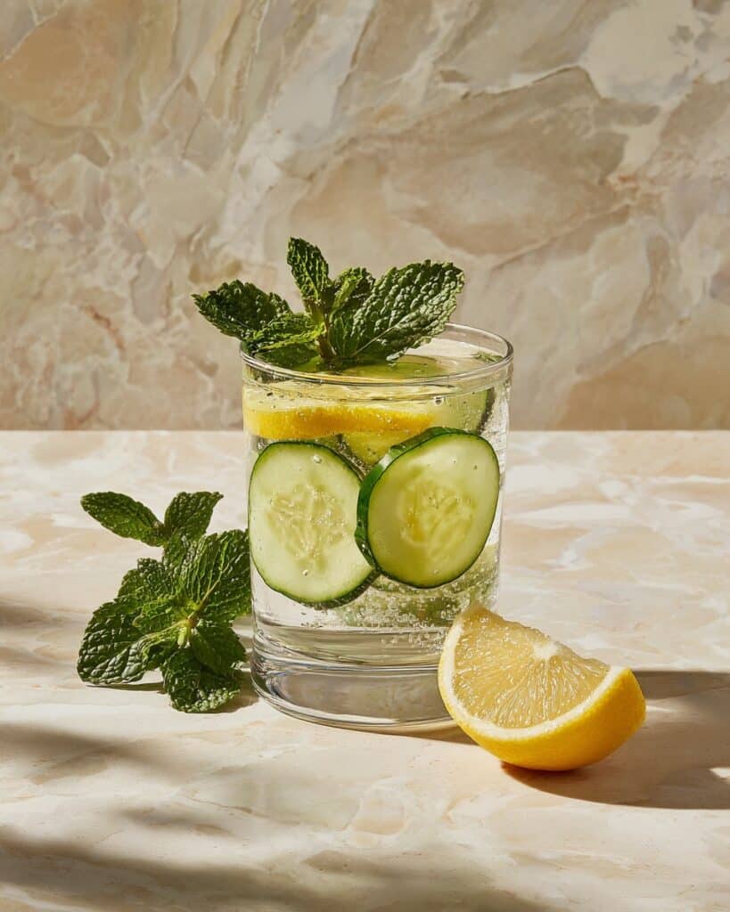 Cucumber Lemon Mint Infused Water Recipe