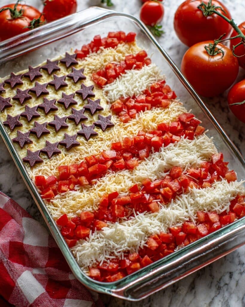 Taco Salad Flag Recipe