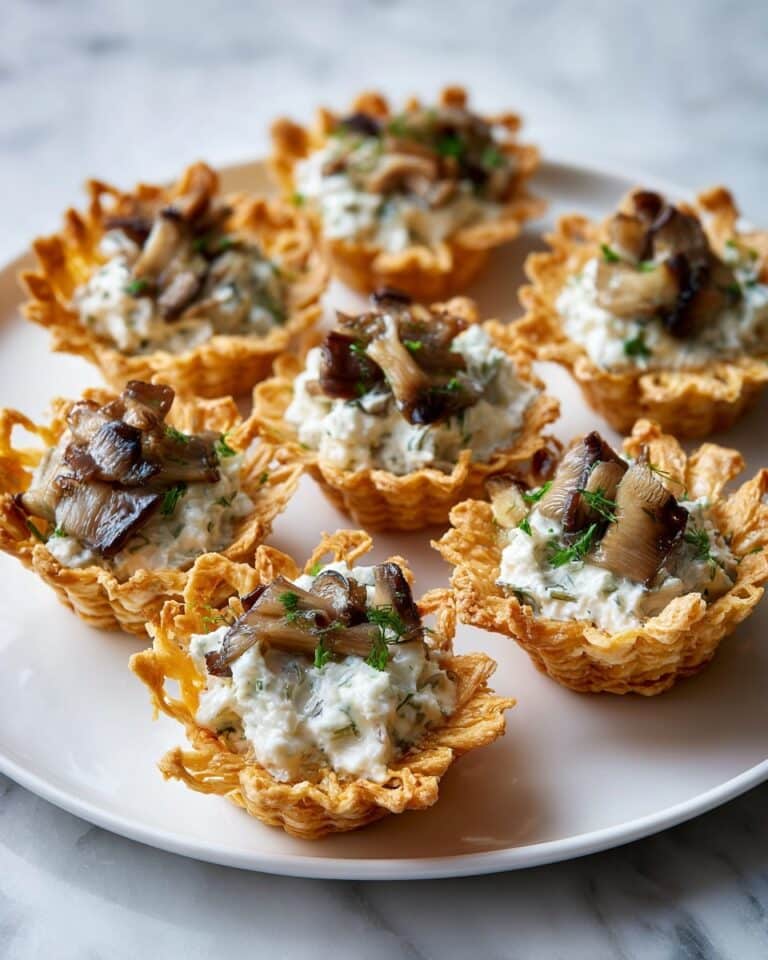 Vol-au-Vent with Creamy Mushroom Filling Recipe