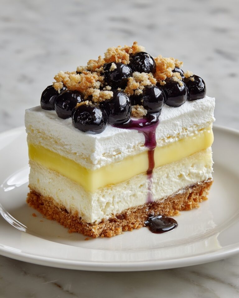 No-Bake Lemon Blueberry Pie Recipe