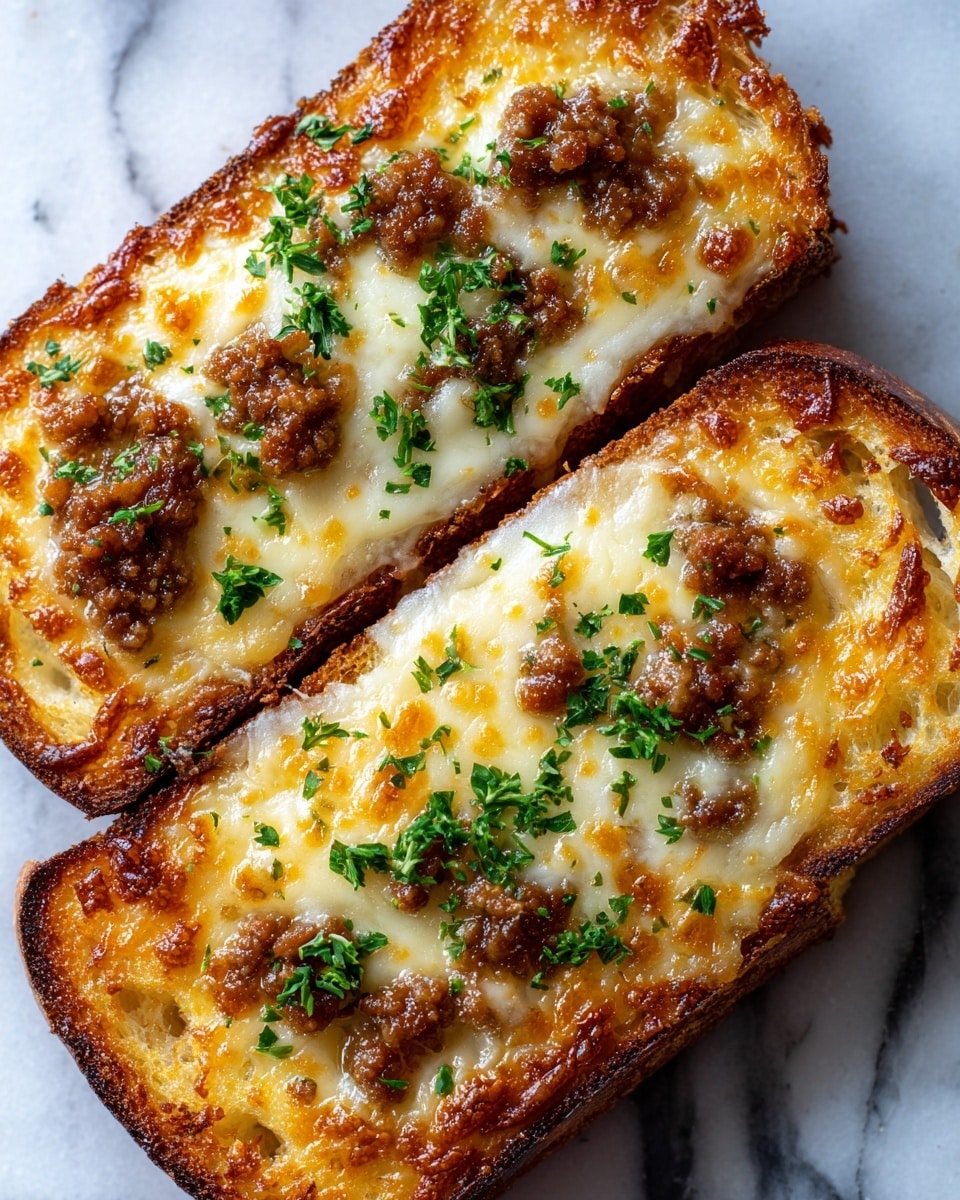 Garlic Philly Cheesesteak Bread Recipe - Recipe Image