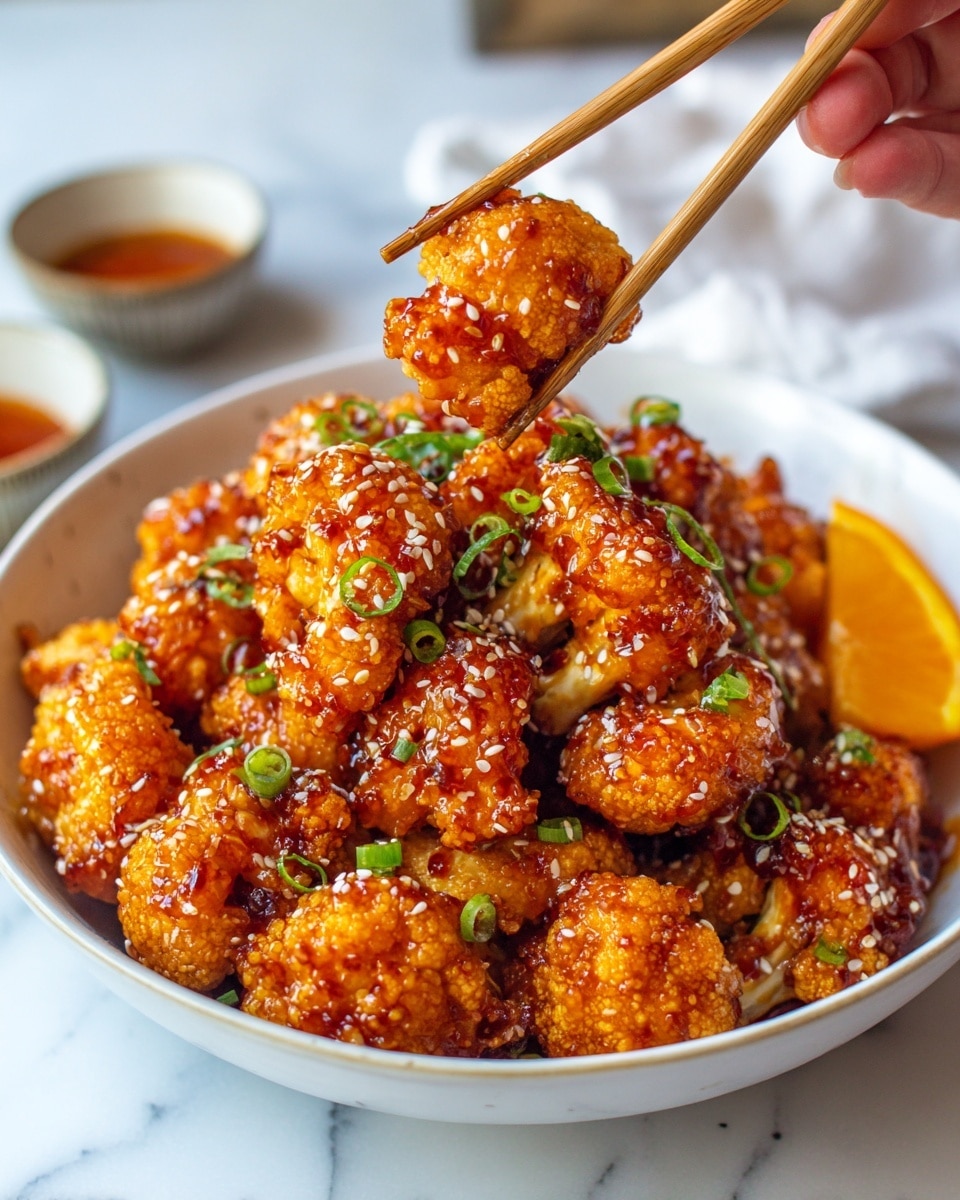 Vegan Glazed Orange Cauliflower “Chicken” Recipe - Recipe Image