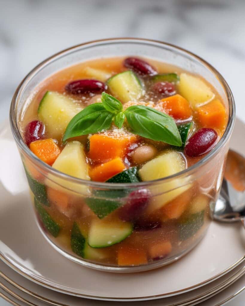 Homemade Slow Cooker Minestrone Soup Recipe