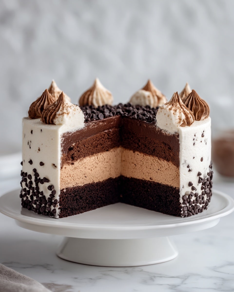 Tuxedo Cake: A Triple Chocolate Mousse Delight Recipe - Recipe Image