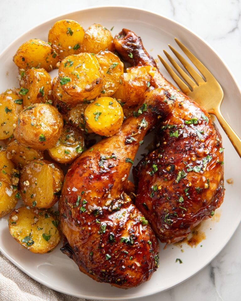 Roasted Chicken and Potatoes with Garlic Sauce Recipe