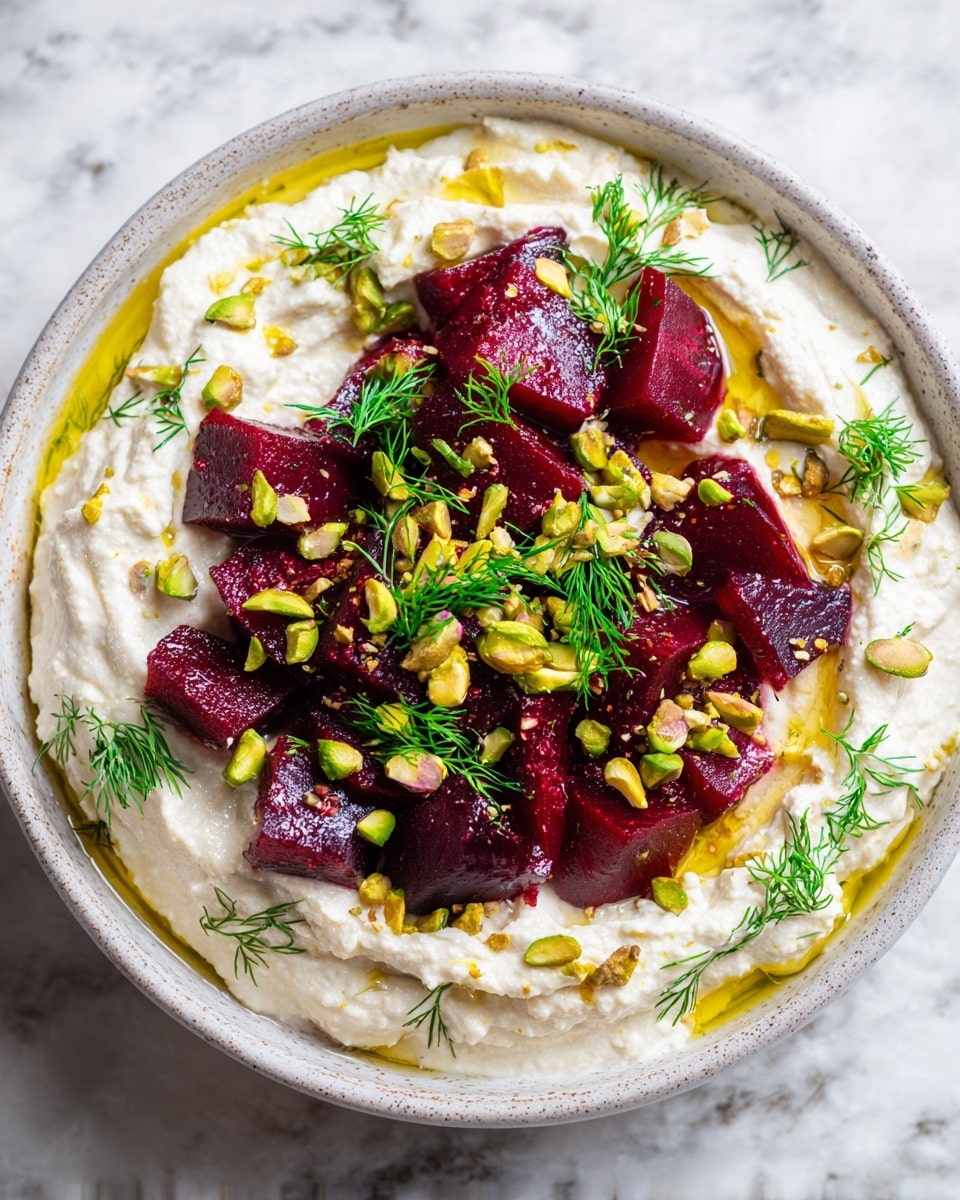 Whipped Feta with Beetroot, Dill & Pistachios Recipe - Recipe Image