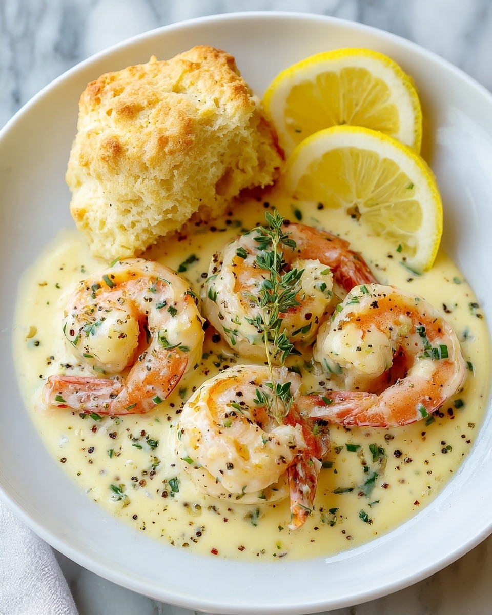 Creamy Shrimp and Parmesan Biscuits Recipe - Recipe Image