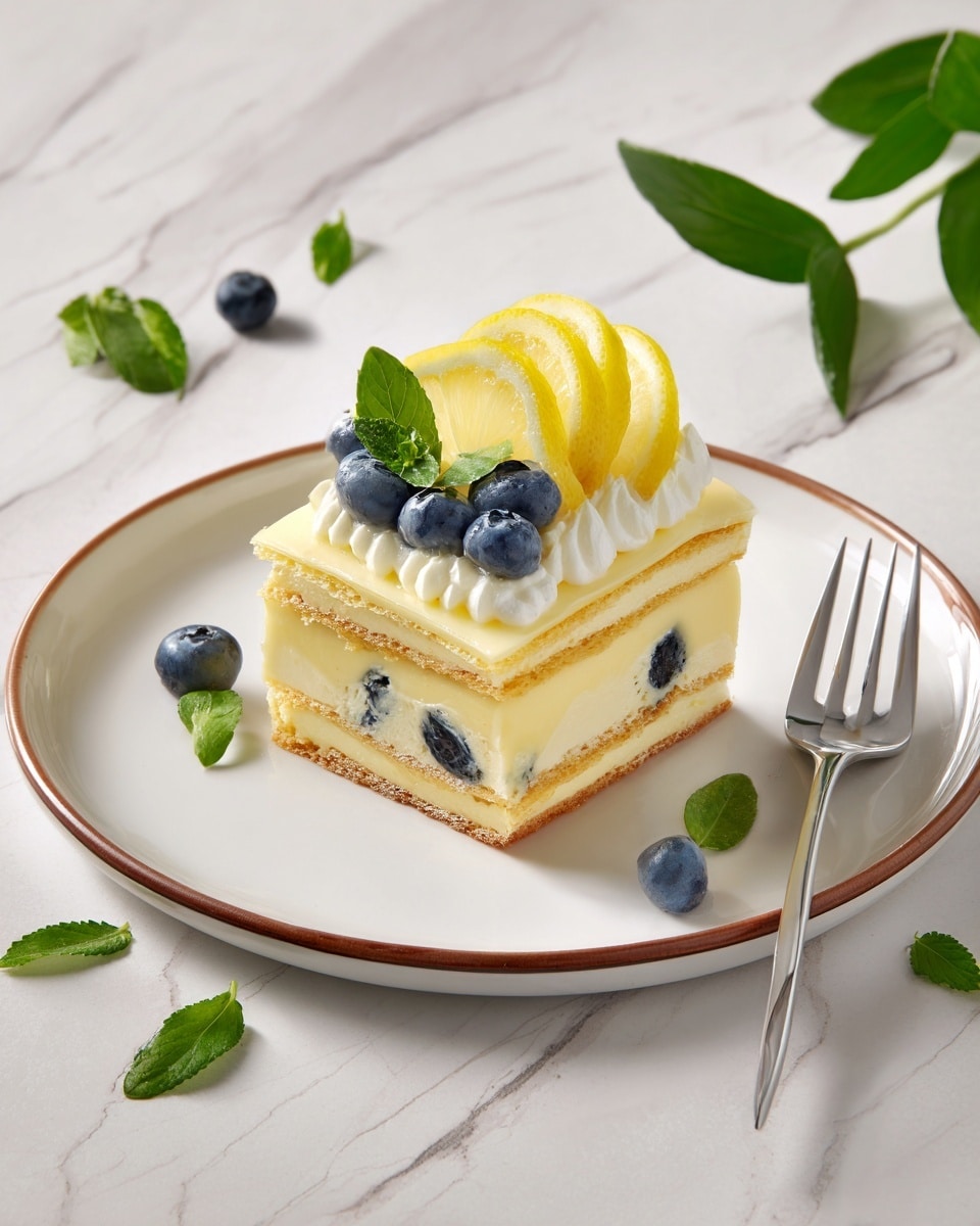 Lemon Blueberry Lasagna Recipe - Recipe Image