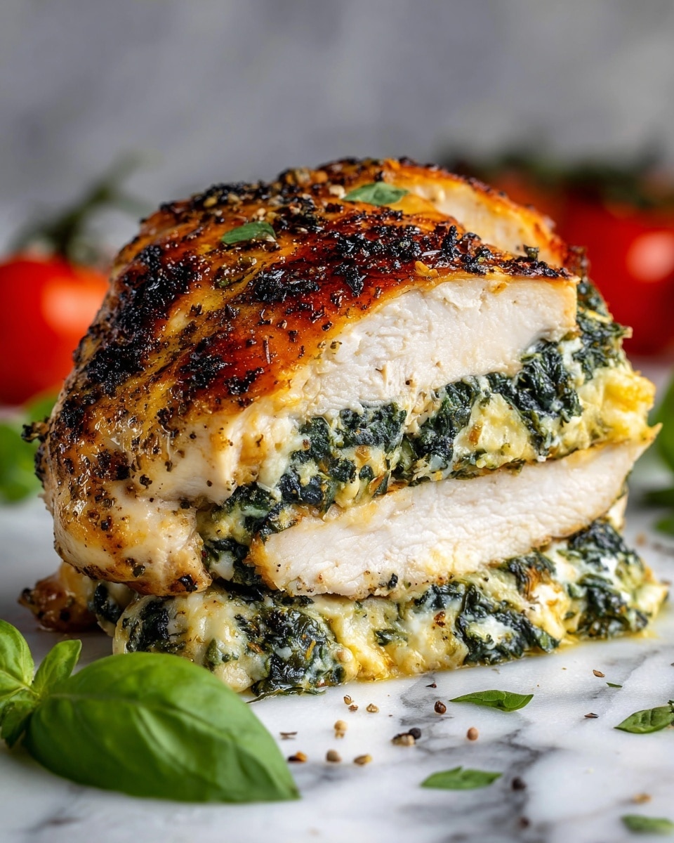 Spinach Ricotta Stuffed Chicken Recipe - Recipe Image