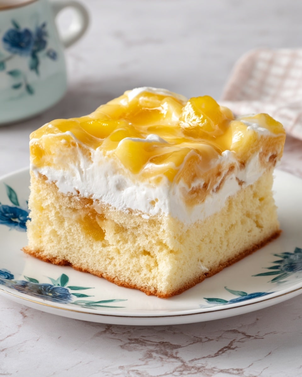 Best Lemon Poke Cake Recipe with Jello Pudding Recipe - Recipe Image