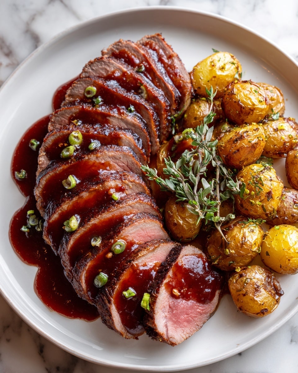 Cherry-Balsamic Sirloin Recipe - Recipe Image