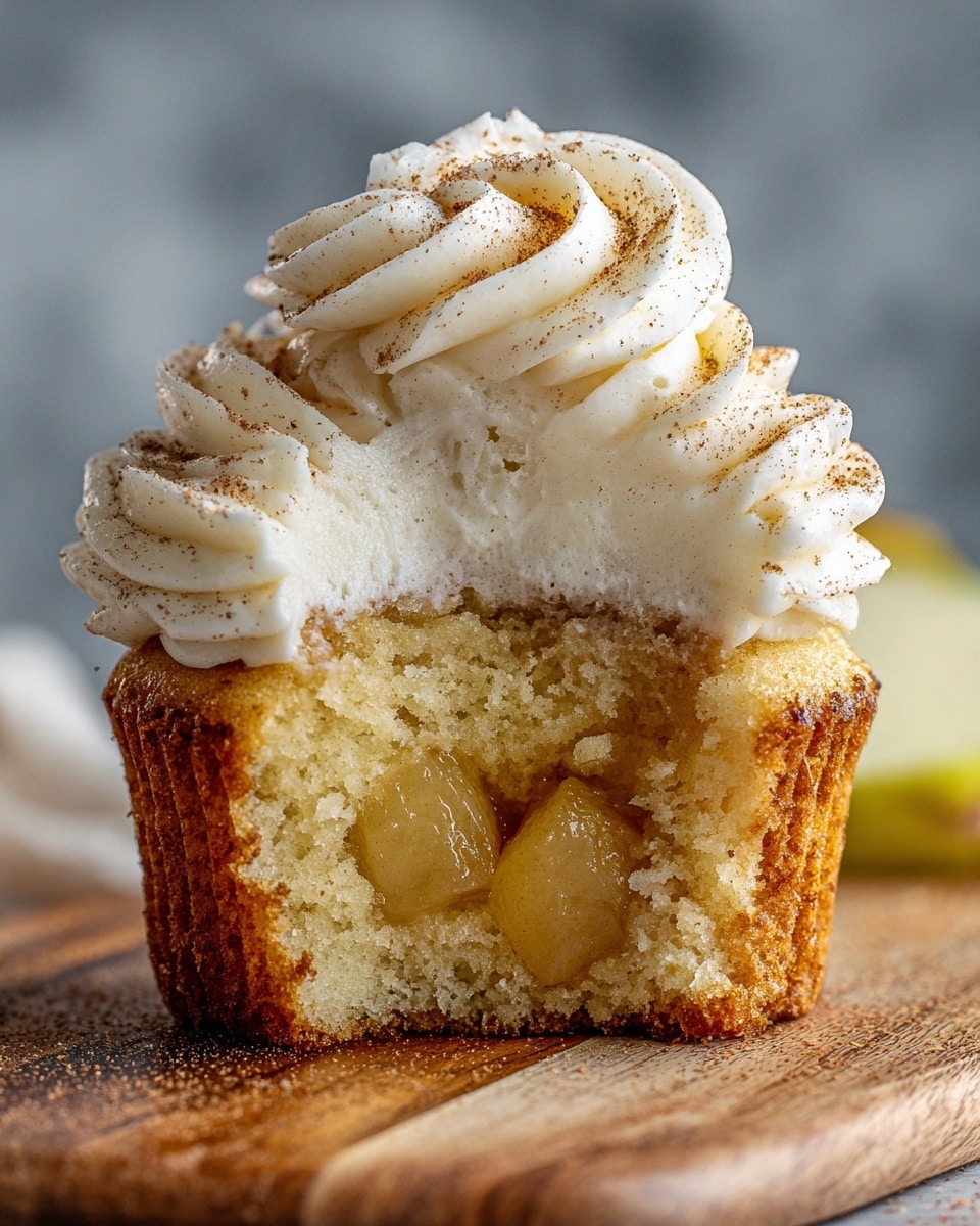 Apple Pie Cupcakes with Cinnamon Frosting Recipe - Recipe Image