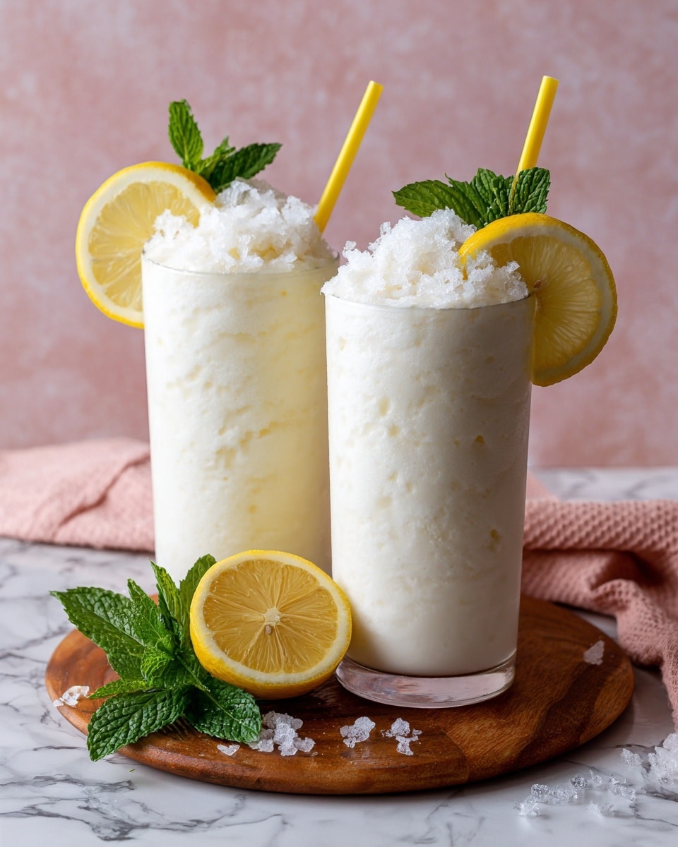 Whipped Frozen Lemonade with Coconut Milk Recipe - Recipe Image