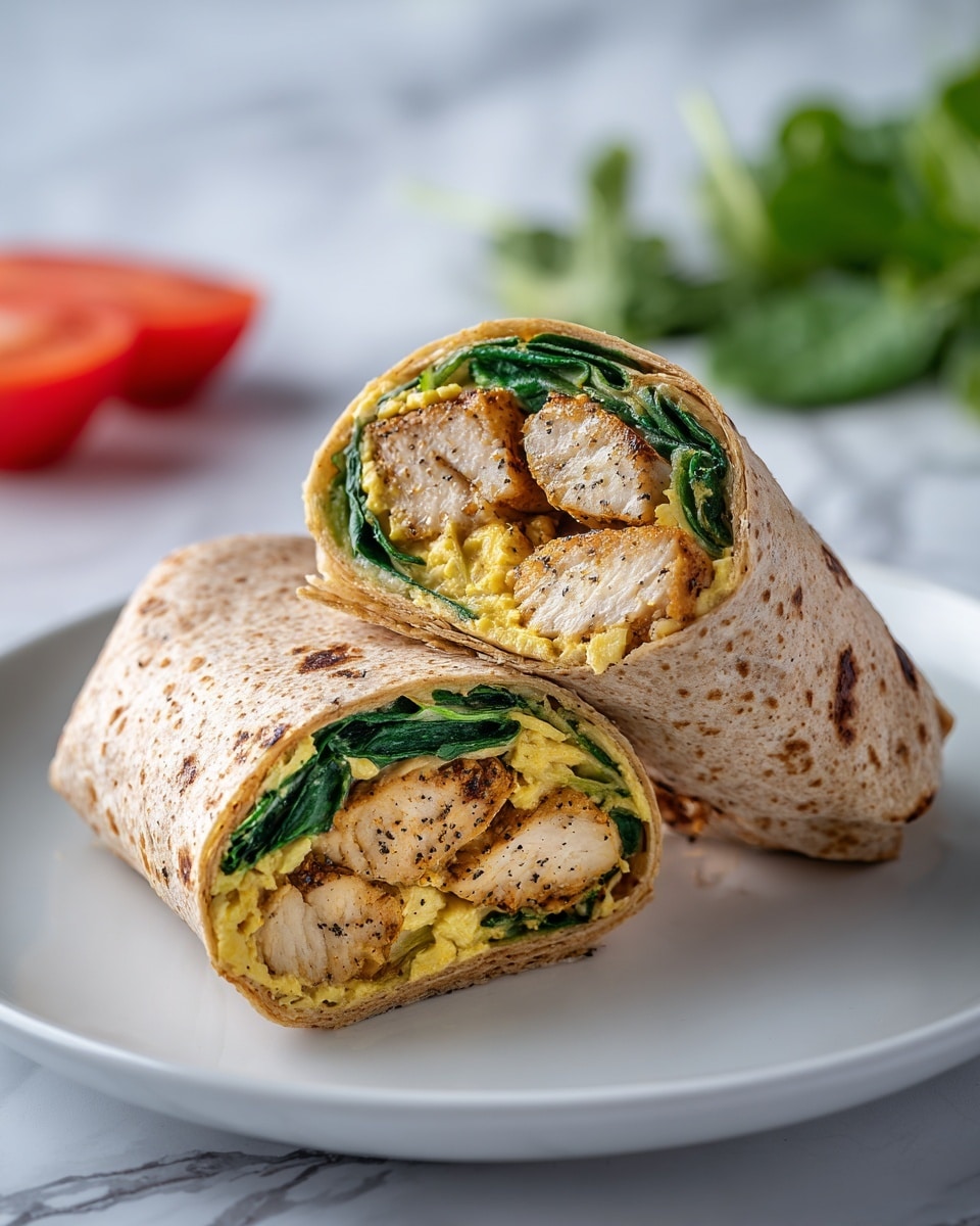 Cheesy Garlic Chicken Wraps Recipe - Recipe Image