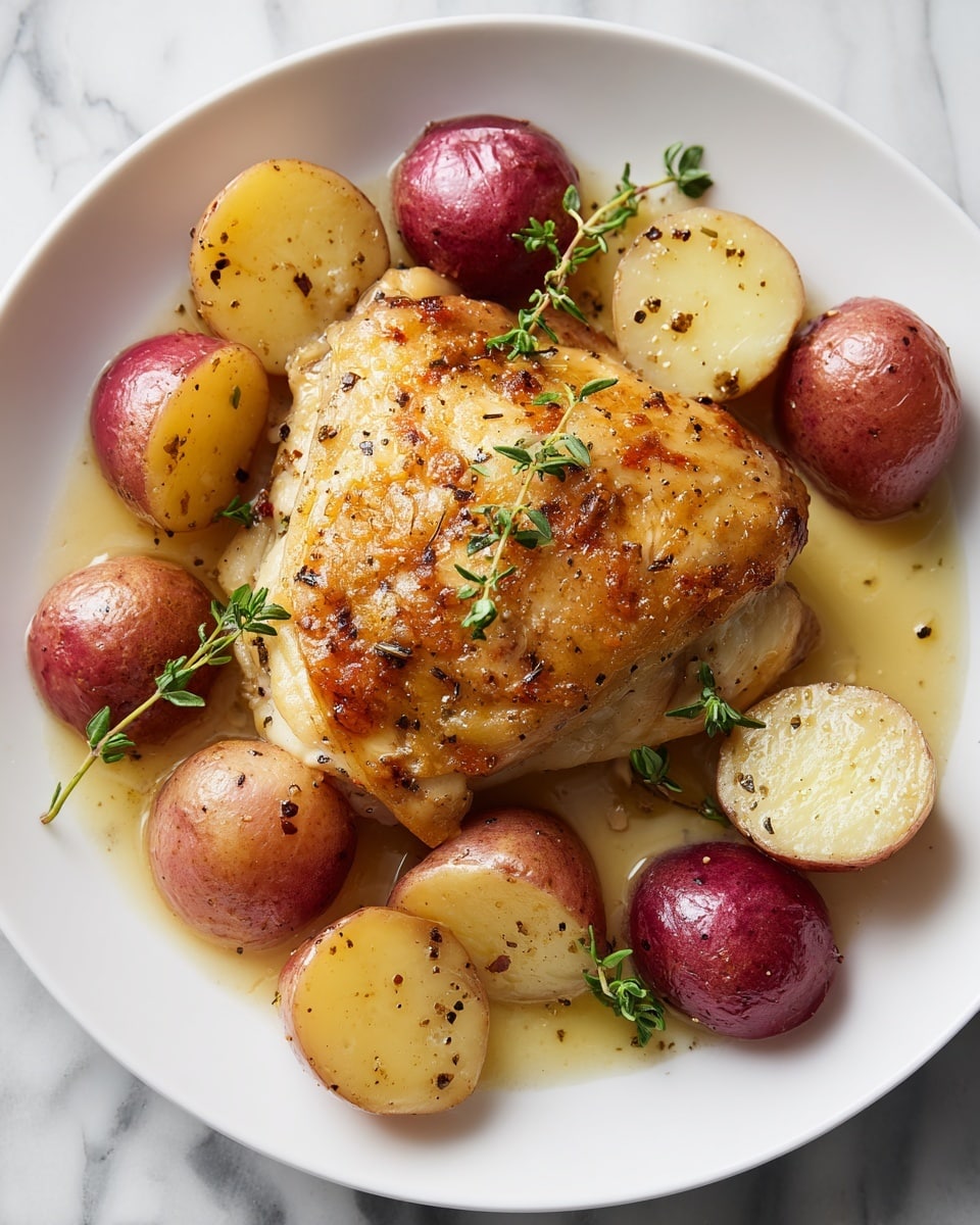 Lemon Greek Chicken and Potatoes Recipe - Recipe Image