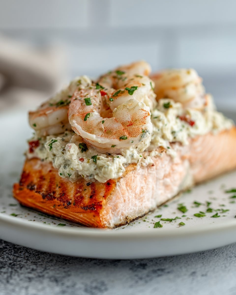 Crab and Shrimp Stuffed Salmon Recipe - Recipe Image