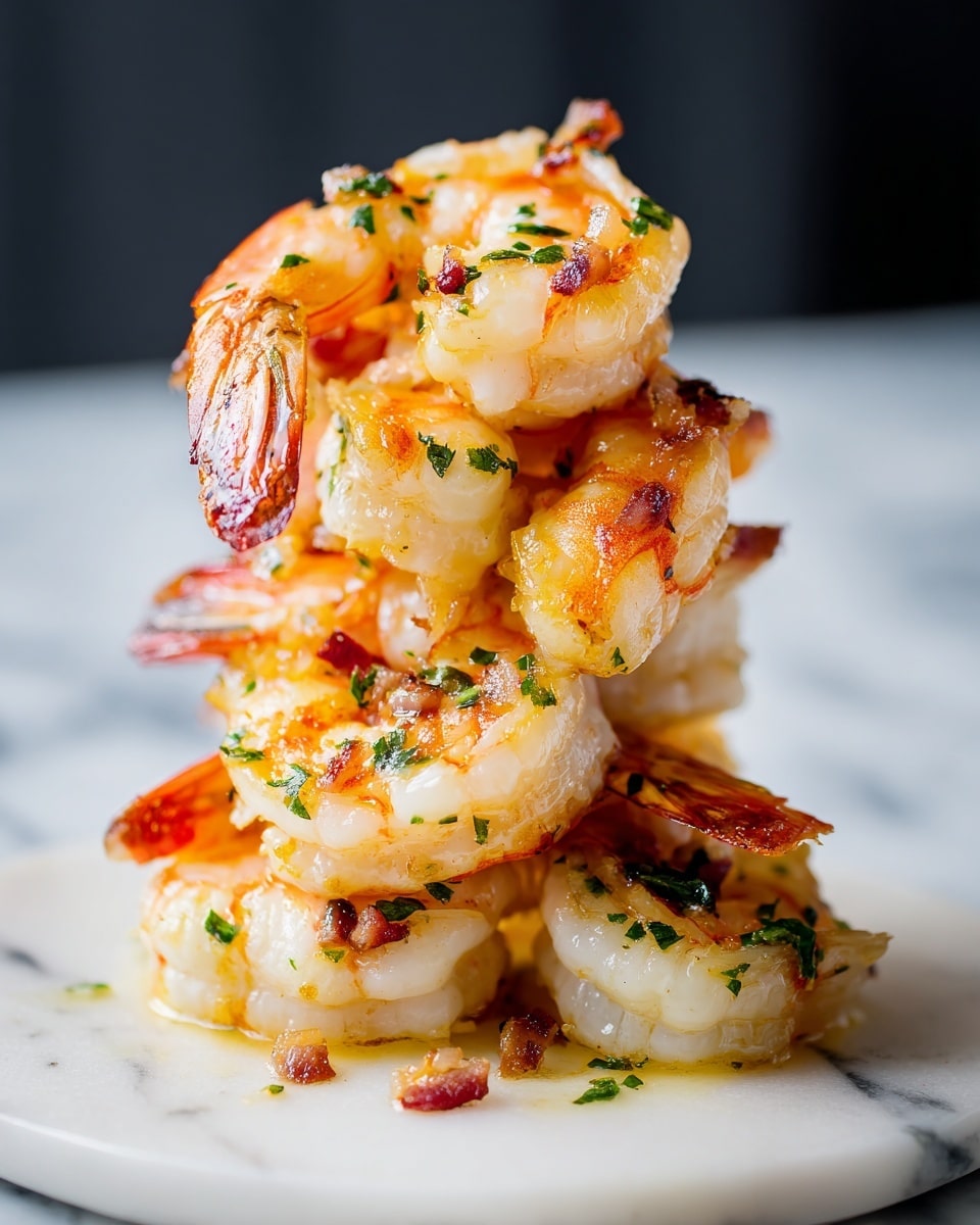 Garlic Butter Shrimp Stack Recipe - Recipe Image