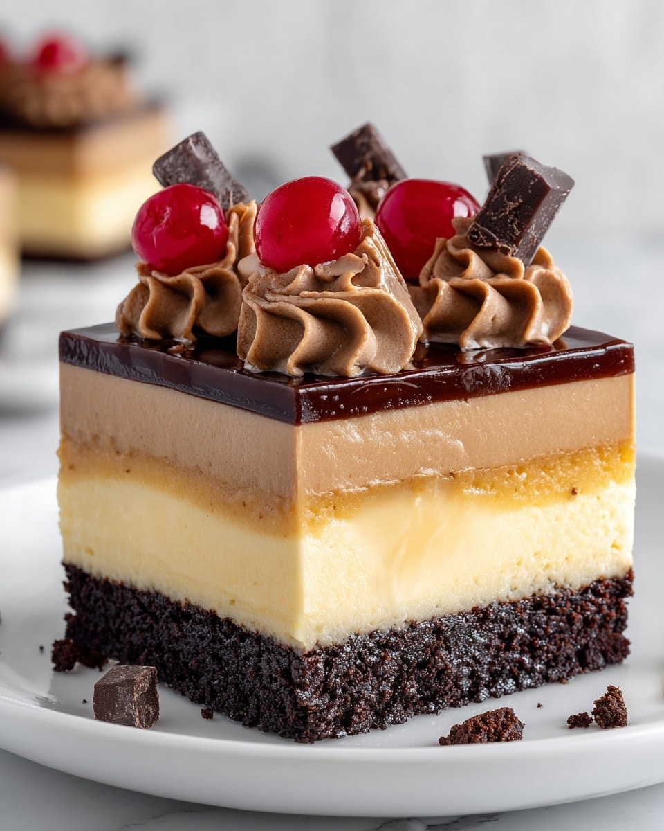 Triple Chocolate Mousse Cake Recipe - Recipe Image