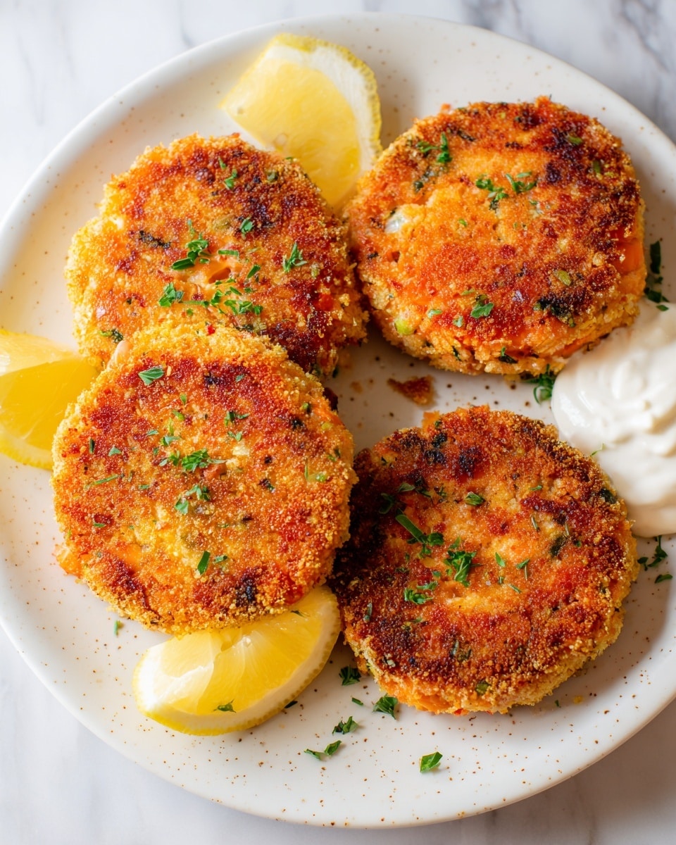 Salmon Cakes with Lemon and Parsley Recipe - Recipe Image