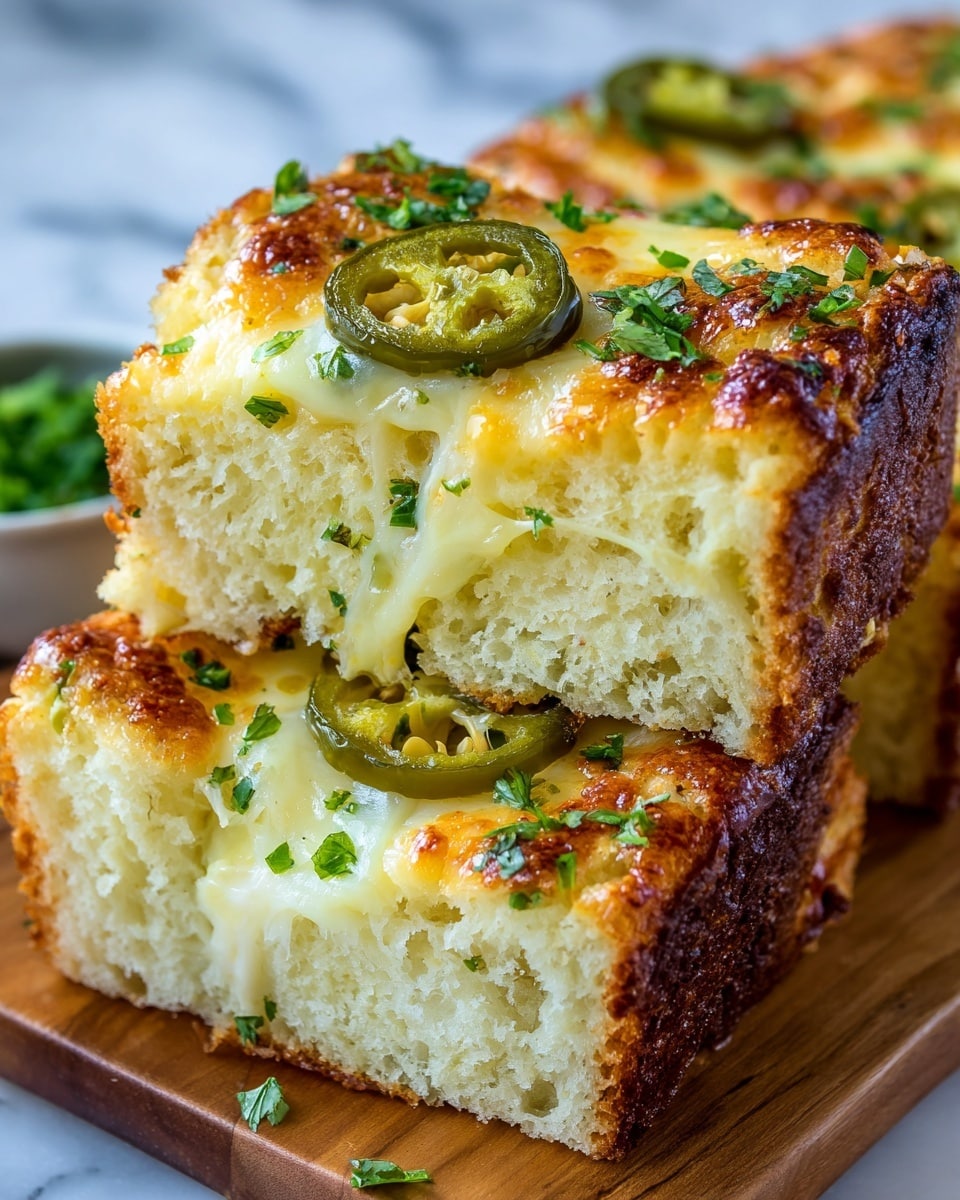 Jalapeño Popper Cheese Bread Recipe - Recipe Image