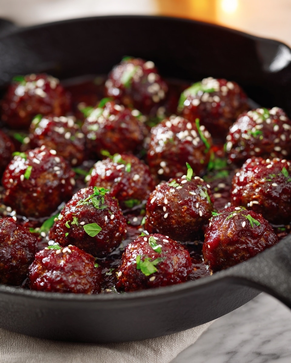 Spicy Honey Garlic Chicken Meatballs Recipe - Recipe Image